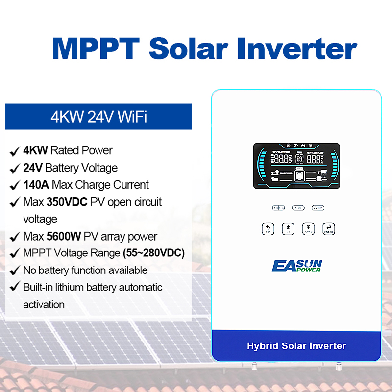 EASUN POWER 4000W 24V Off Grid - Grid Tie Inverter Limiter 2000W ulasan dan harga