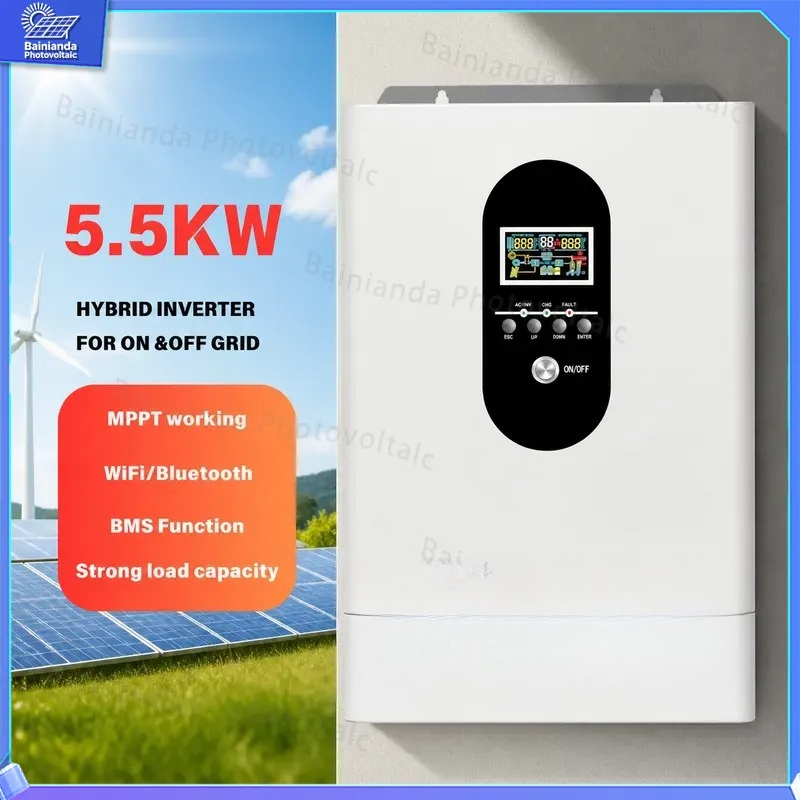 3kW 5.5kW Hybrid Solar Inverte - Hybrid Solar Inverter 5.5Kw Mppt 48V ulasan dan harga