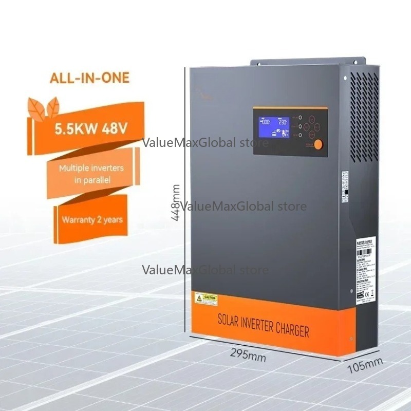factory 5.5KW 5.5KVA MPPT 80A  - Hybrid Solar Inverter 5.5Kw Mppt 48V ulasan dan harga